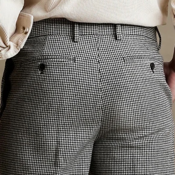 Banana Republic Men's TAILORED-FIT HOUNDSTOOTH SUIT TROUSER 31/30 NWT - Picture 7 of 8